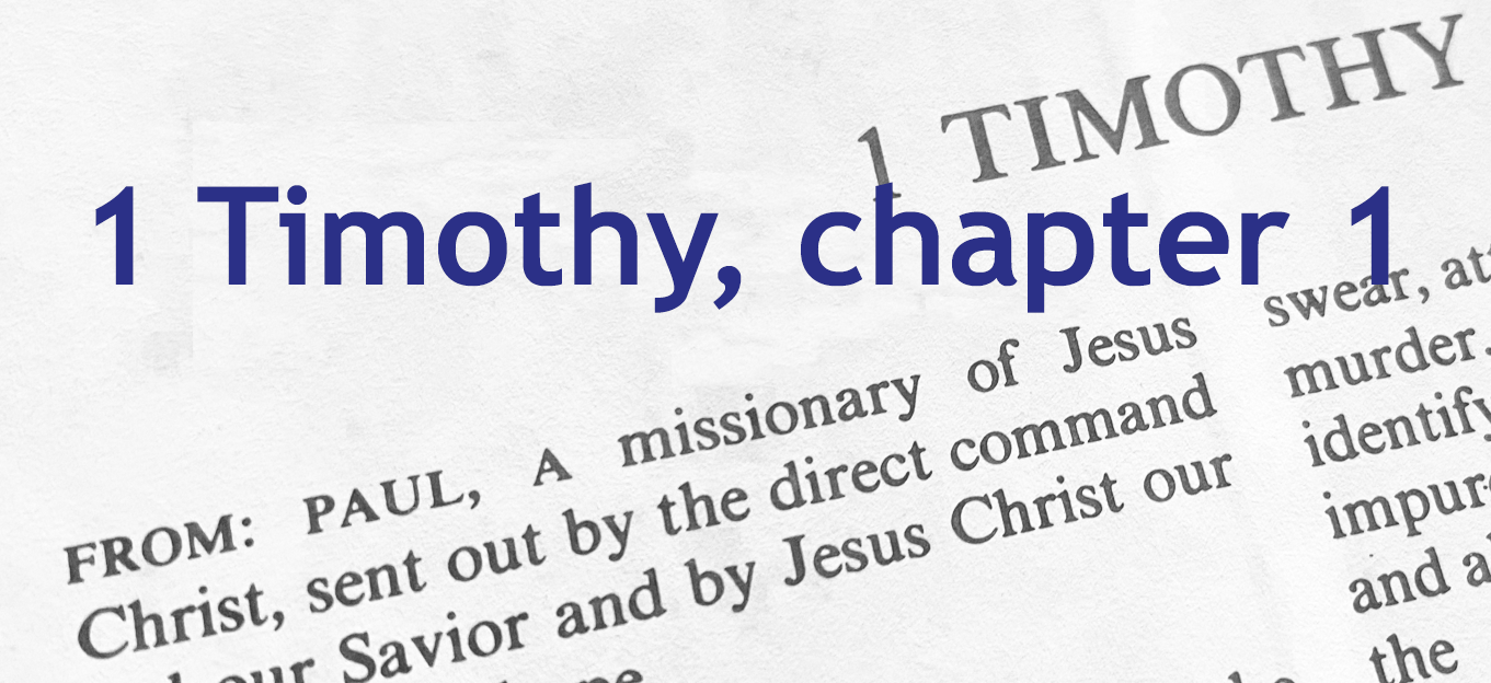 1 timothy chapter 1