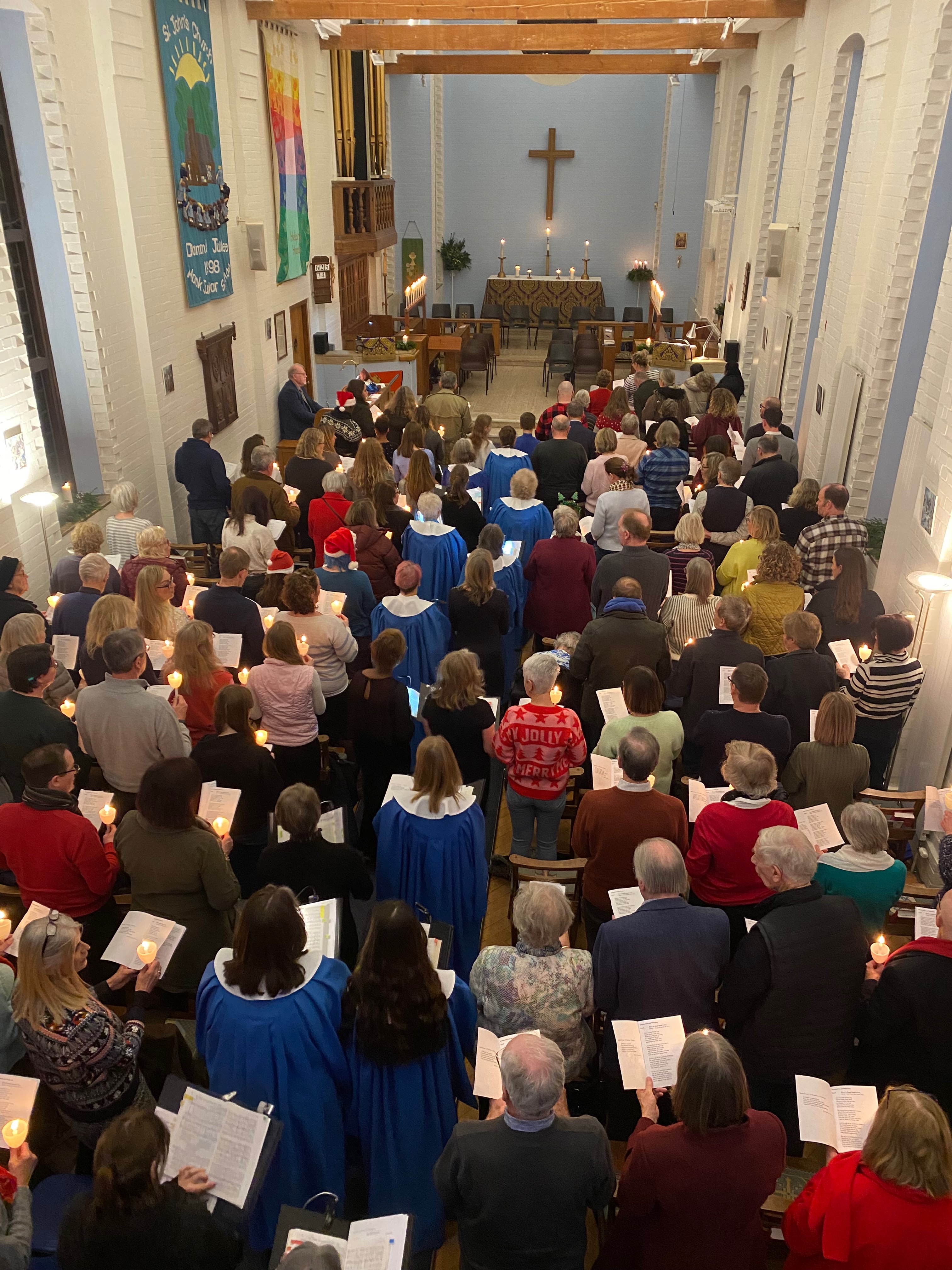 example photo taken from the back of church