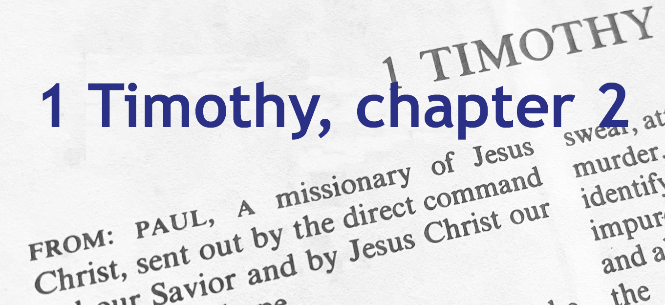 1 timothy chapter 2