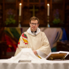 Sam Lochead at his first Eucharist