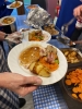 today Lunch Club was a full Christmas meal with all the trimmings.  If you would like to join the Lunch Club, contact the office 