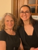 Two of the people who joined the choir for the Carol service, Shirley and Claire