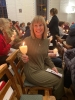 Candles were lit at the start of the service