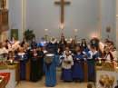 during a choir anthem, some fabulous singing