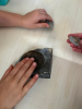 looking at rocks and fossils